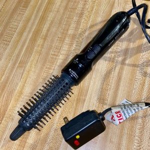 Blow out curling hair dryer